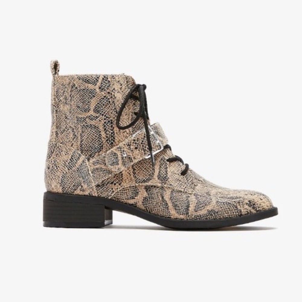 Express boots animal print women’s size 10